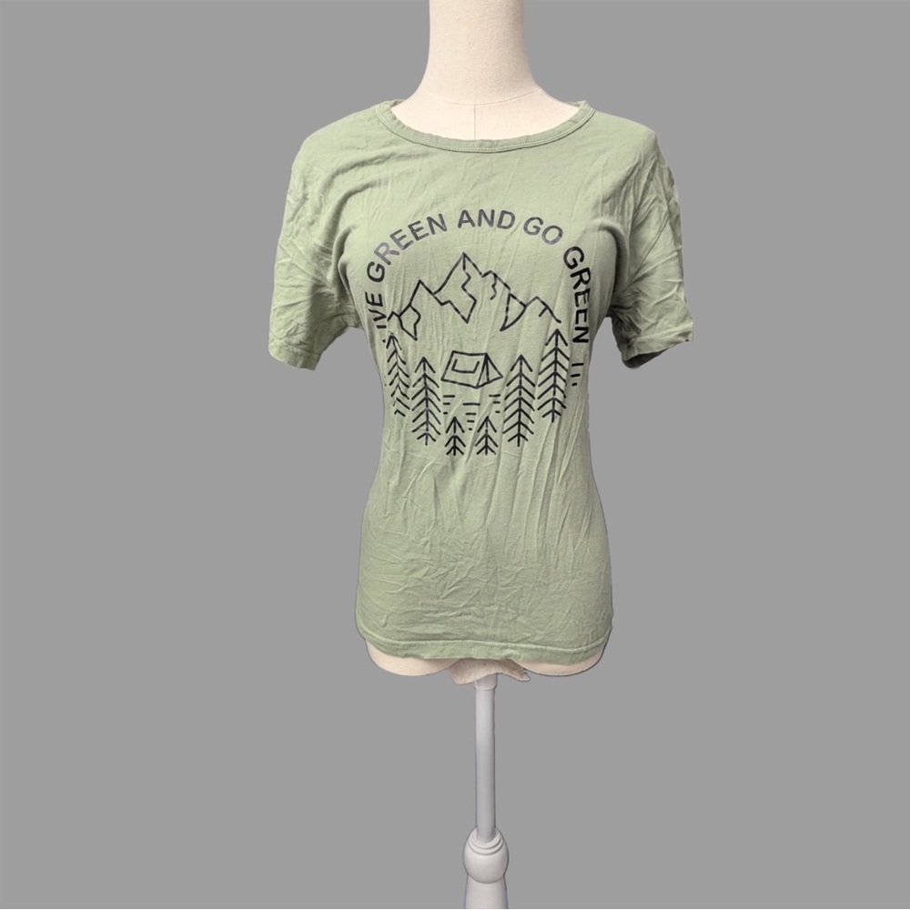 SHEIN Sage Green Graphic Tee